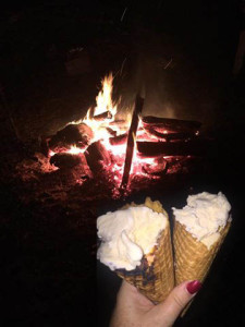 Campfire & cones
